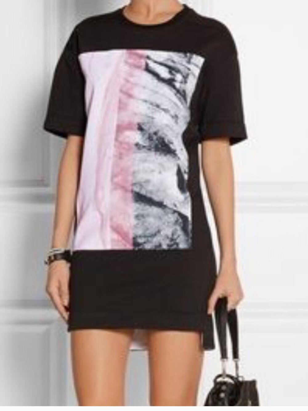 HELMUT LANG Mason Graphic Magna T-shirt Sweatshirt Dress Size Medium